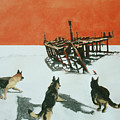 Atomic Dog Mixed Media by PJ Kirk Atomic Dog Mixed Media by PJ Kirk