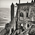 Atop Mont Saint Michel in Grayscale Photograph by Susan Maxwell Schmidt Atop Mont Saint Michel in Grayscale Photograph by Susan Maxwell Schmidt