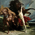 Automedon with the Horses of Achilles Painting by Henri Regnault Automedon with the Horses of Achilles Painting by Henri Regnault