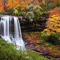 Autumn at Dry Falls - Highlands NC Waterfalls Photograph by Dave Allen Autumn at Dry Falls - Highlands NC Waterfalls Photograph by Dave Allen