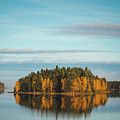 Autumn coloured island in the middle of the lake Photograph by Vaclav Sonnek Autumn coloured island in the middle of the lake Photograph by Vaclav Sonnek