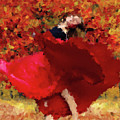 Autumn Dance Painting by Alex Mir Autumn Dance Painting by Alex Mir