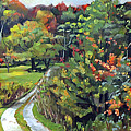 Autumn Explosion in Vermont Painting by Nancy Griswold