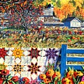 Autumn Farm Painting by Diane Phalen Autumn Farm Painting by Diane Phalen
