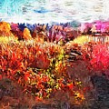 Autumn Field Mixed Media by Christopher Reed Autumn Field Mixed Media by Christopher Reed