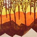 Autumn Hills Painting by Saundra Johnson Autumn Hills Painting by Saundra Johnson