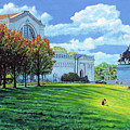 Autumn On Art Hill Painting by John Lautermilch Autumn On Art Hill Painting by John Lautermilch