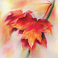 Autumn Red Maple Leaves Painting by MM Anderson Autumn Red Maple Leaves Painting by MM Anderson