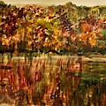 Autumn Swamp Painting by Deb Stroh-Larson Autumn Swamp Painting by Deb Stroh-Larson