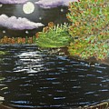 Autumn Woods Painting by Lisa White Autumn Woods Painting by Lisa White