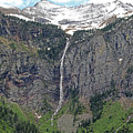 Avalanche Falls - Glacier National Park Photograph by Richard Krebs Avalanche Falls - Glacier National Park Photograph by Richard Krebs