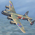 Avro Lancaster Painting by Jack Fellows Avro Lancaster Painting by Jack Fellows