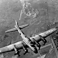 B-17 Bomber Over Germany - WW2 - 1943 Photograph by War Is Hell Store B-17 Bomber Over Germany - WW2 - 1943 Photograph by War Is Hell Store