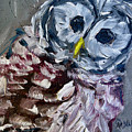 Baby Barred Owl Painting by Roxy Rich Baby Barred Owl Painting by Roxy Rich