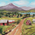 Back Road to the Lake Painting by Nancy Griswold Back Road to the Lake Painting by Nancy Griswold