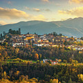 Barga village in autumn. Garfagnana, Tuscany Photograph by Stefano Orazzini Barga village in autumn. Garfagnana, Tuscany Photograph by Stefano Orazzini
