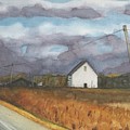 Barn in Field Painting by Vicki B Littell Barn in Field Painting by Vicki B Littell