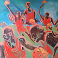 Basketball Soul Painting by Enrico Garff Basketball Soul Painting by Enrico Garff
