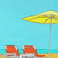 Beach Chairs Painting by Mike Stanko Beach Chairs Painting by Mike Stanko