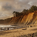 Bowling Ball Beach Cliftf by Jean Noren