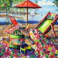 Beach Retreat Painting by Diane Phalen Beach Retreat Painting by Diane Phalen