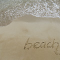 Beach, Written In Fine Sand Photograph by Adriana Mueller Beach, Written In Fine Sand Photograph by Adriana Mueller