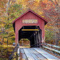 Bean Blossom Covered Bridge in Autumn Photograph by Susan Rissi Tregoning Bean Blossom Covered Bridge in Autumn Photograph by Susan Rissi Tregoning