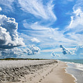 Beautiful Beach with Footprints in the Sand Photograph by Beachtown Views Beautiful Beach with Footprints in the Sand Photograph by Beachtown Views
