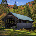 Bennett Covered Bridge in Maine's Autumn Colors Photograph by Jeff Folger Bennett Covered Bridge in Maine's Autumn Colors Photograph by Jeff Folger