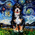 Bernedoodle Painting by Aja Trier Bernedoodle Painting by Aja Trier