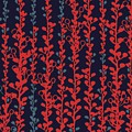 Berry Vines Red and Navy Digital Art by Sand And Chi Berry Vines Red and Navy Digital Art by Sand And Chi