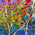 Beyond the Woods - Orange Painting by Hailey E Herrera Beyond the Woods - Orange Painting by Hailey E Herrera