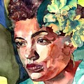 Billie Holiday Portrait Painting by Suzann Sines Billie Holiday Portrait Painting by Suzann Sines