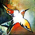Bird Flying Solo 009 Digital Art by Stacey Mayer Bird Flying Solo 009 Digital Art by Stacey Mayer