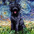 Black Goldendoodle Painting by Aja Trier Black Goldendoodle Painting by Aja Trier