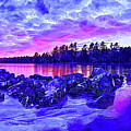 Black Ice at Twilight Photograph by ABeautifulSky Photography by Bill Caldwell