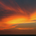 Black Ocean, Orange Sky Photograph by Leslie Struxness Black Ocean, Orange Sky Photograph by Leslie Struxness