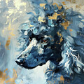 Black Poodle Portrait by Tina LeCour