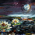 Black Water Moon Georgia Okefenokee  by Ginette Callaway