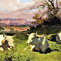 Blonde D'aquitaine Resting - Digital Remastered Edition by Rosa Bonheur Blonde D'aquitaine Resting - Digital Remastered Edition by Rosa Bonheur