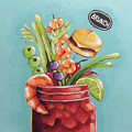 Bloody Mary Brunch Painting by Lucia Stewart Bloody Mary Brunch Painting by Lucia Stewart
