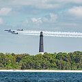 Blue Angels And The Pensacola Lighthouse by Beachtown Views