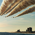 Blue Angels over Pensacola Beach, Florida Pier Photograph by Beachtown Views Blue Angels over Pensacola Beach, Florida Pier Photograph by Beachtown Views