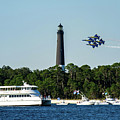Blue Angels over Pensacola Lighthouse and Ferry Photograph by Beachtown Views Blue Angels over Pensacola Lighthouse and Ferry Photograph by Beachtown Views