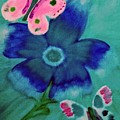 Blue Blossom Painting by Anna Adams Blue Blossom Painting by Anna Adams