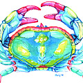 Blue Crab Painting by Shelly Tschupp Blue Crab Painting by Shelly Tschupp