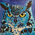Blue Own Painting by Kathie Camara Blue Own Painting by Kathie Camara