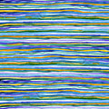 Blue, Purple, Orange, and Green Stripes Painting by Michele Fritz Blue, Purple, Orange, and Green Stripes Painting by Michele Fritz