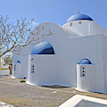Blue roofs of Santorini Photograph by Yvonne Jasinski Blue roofs of Santorini Photograph by Yvonne Jasinski
