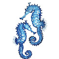 Blue Seahorses Painting by Luisa Millicent Blue Seahorses Painting by Luisa Millicent